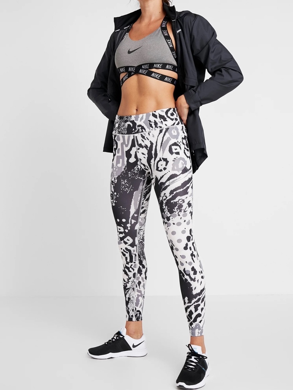 NWT NIKE FAST PRINTED RUNNING LEGGINGS 7/8
